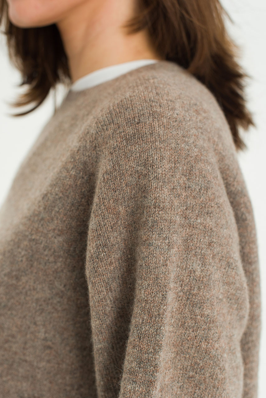 Super fine Seamless Jumper, Warm Mocha