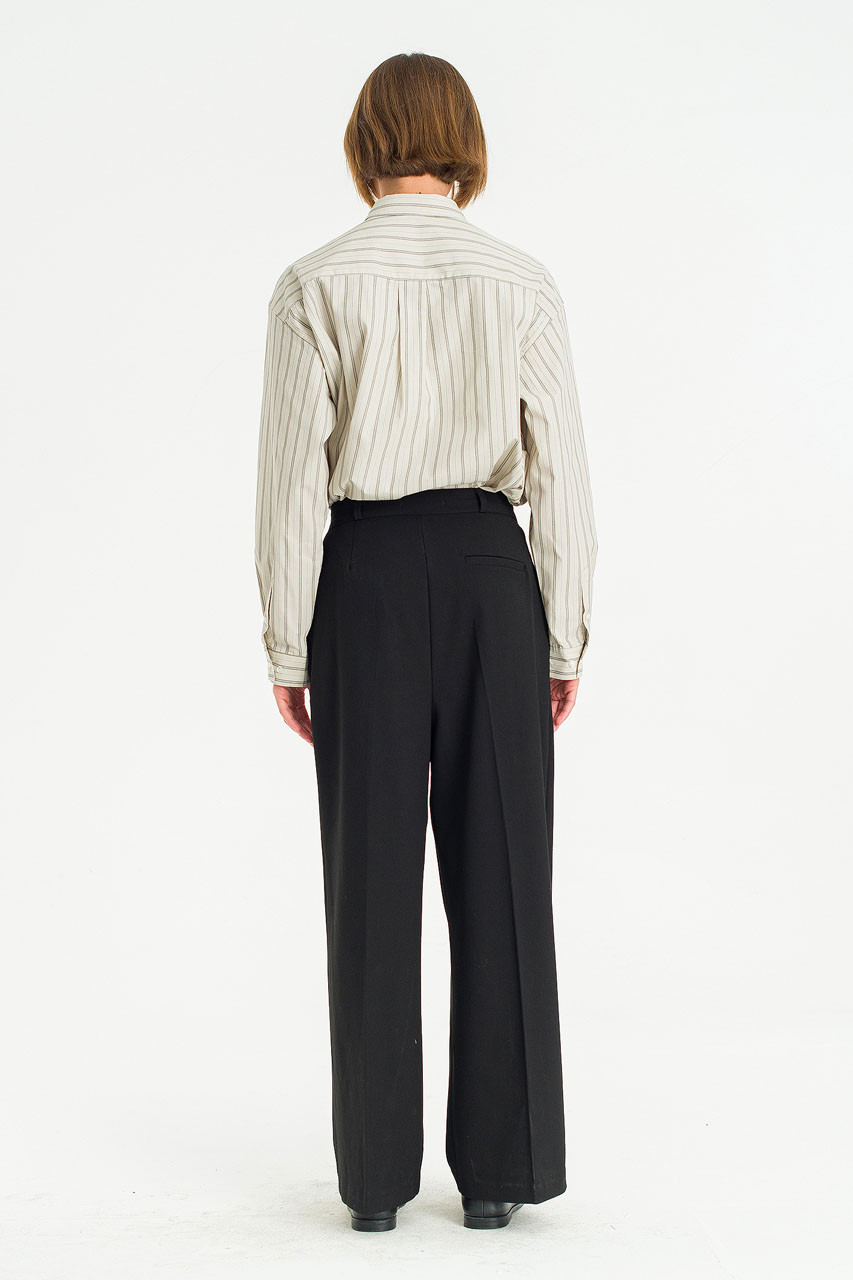 Fluid Line Trousers, Black