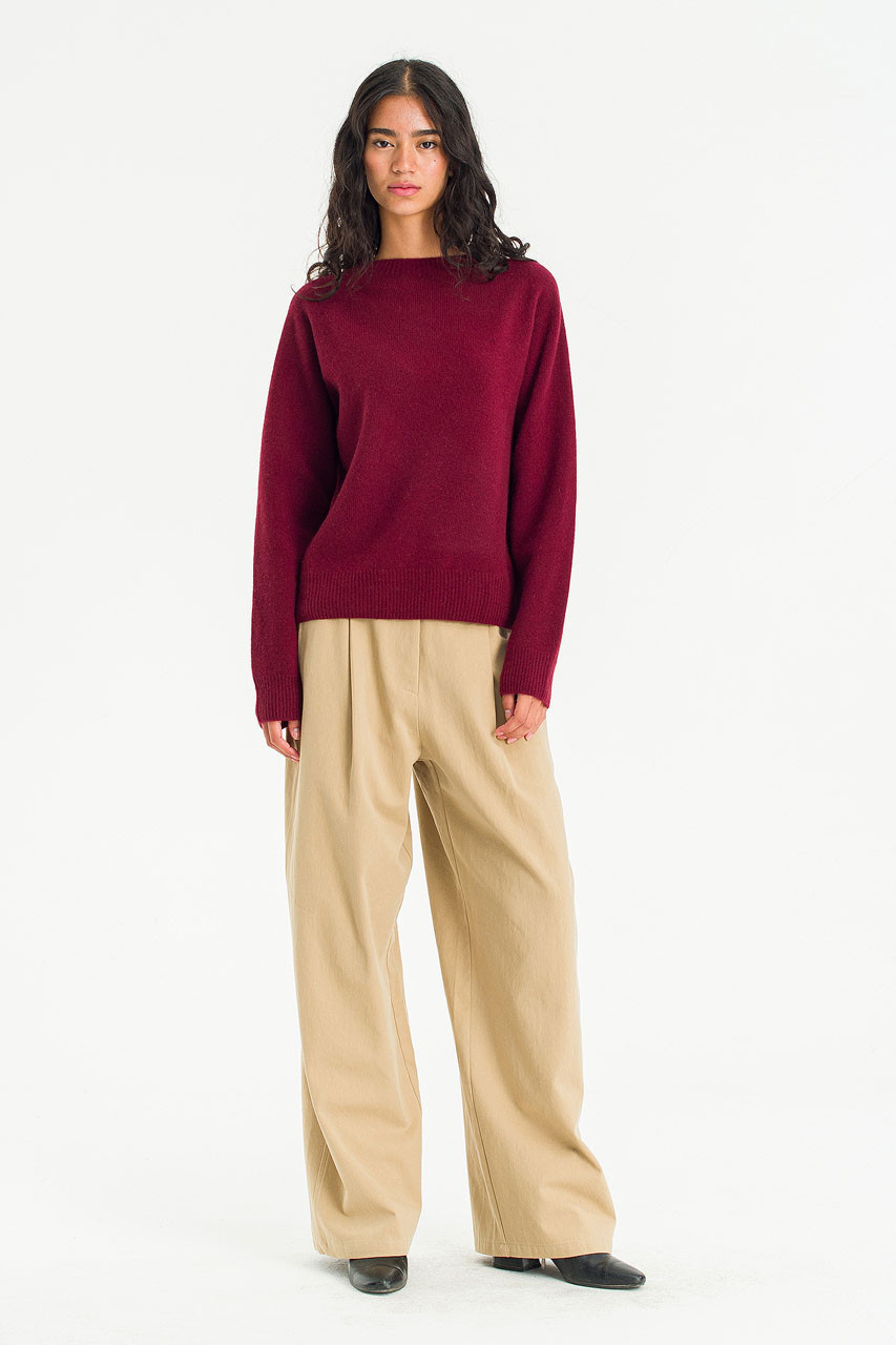 Super fine Seamless Jumper, Wine