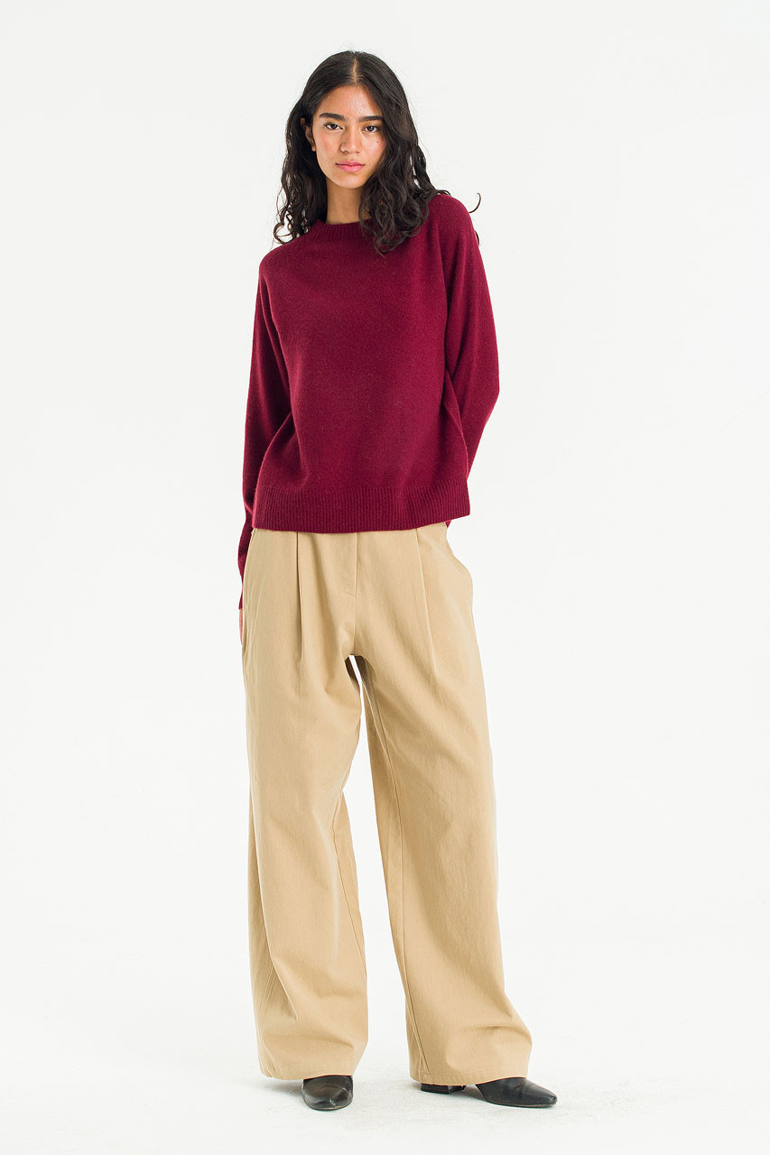 Super fine Seamless Jumper, Wine