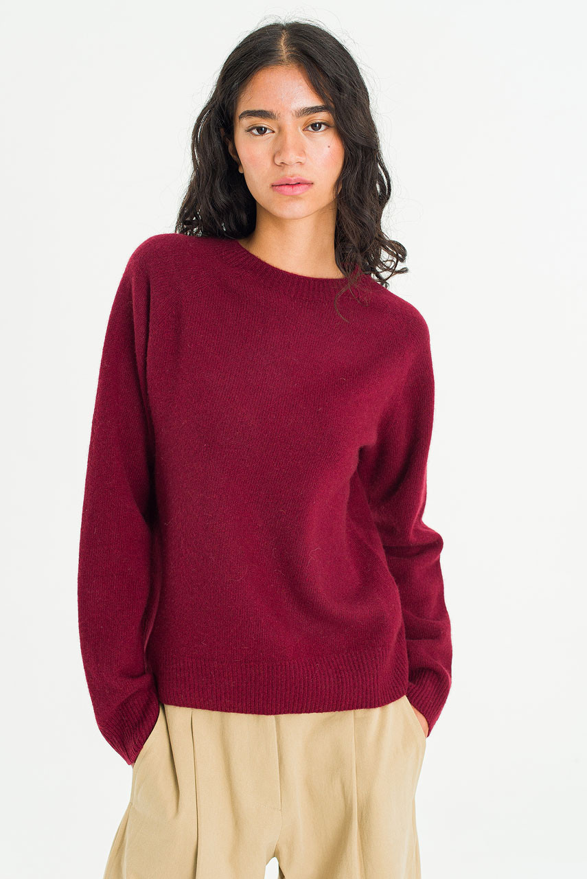 Super fine Seamless Jumper, Wine