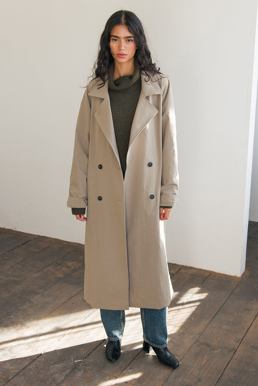 Harbor Trench Coat, Dark Beige
