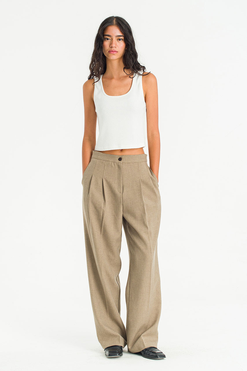 City Flow Trousers, Beige