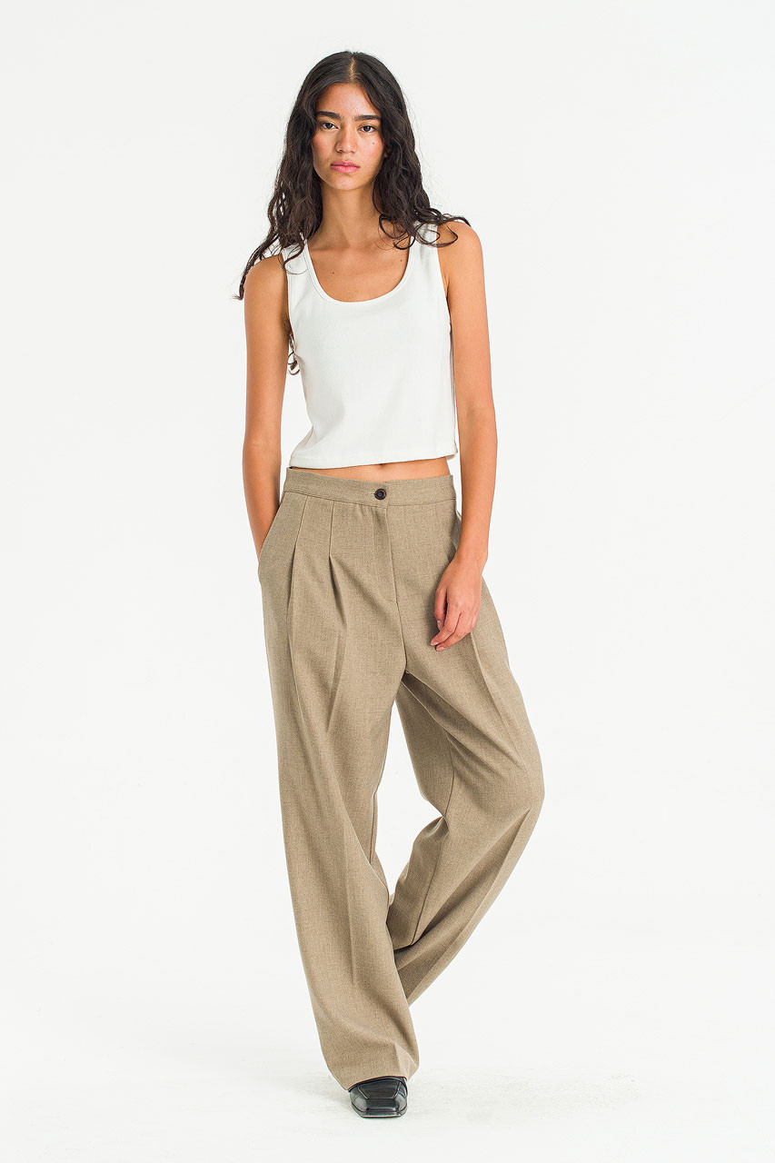 City Flow Trousers, Beige