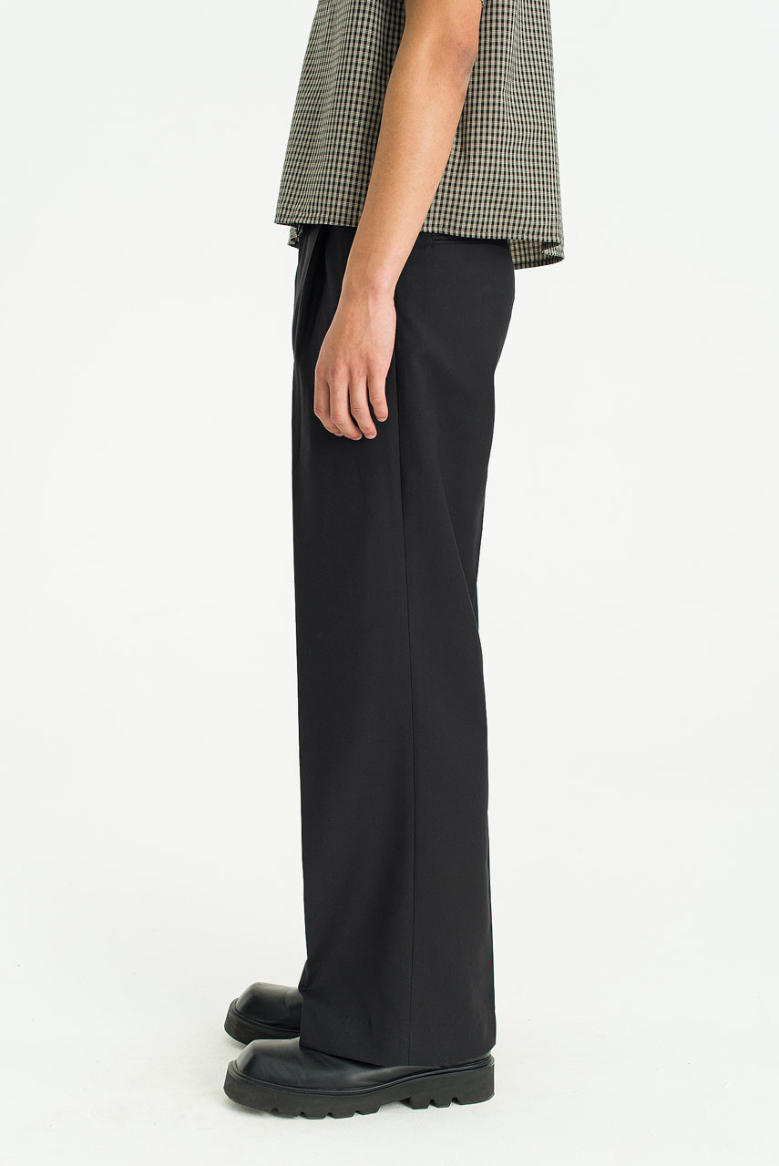 Menswear | Wide-Cut Suit Trousers, Black