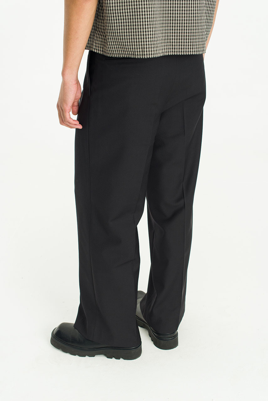 Menswear | Wide-Cut Suit Trousers, Black