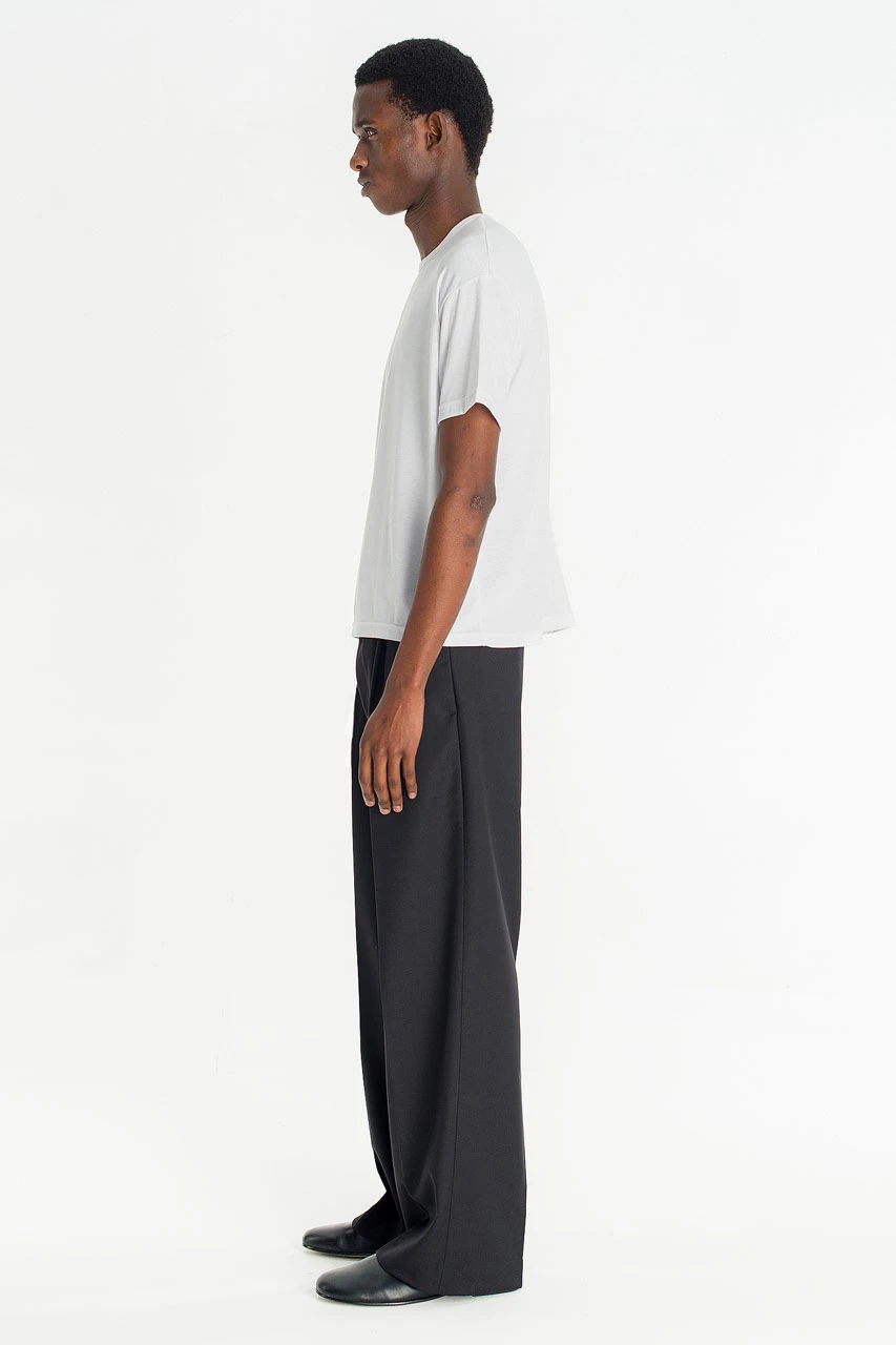 Menswear | Wide-Cut Suit Trousers, Black