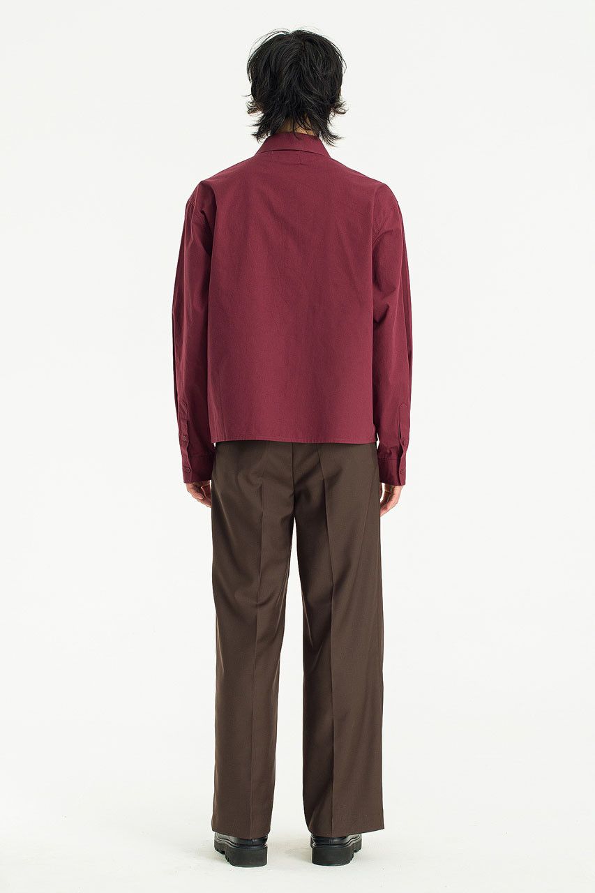 Menswear | Pop Crop Shirt, Wine