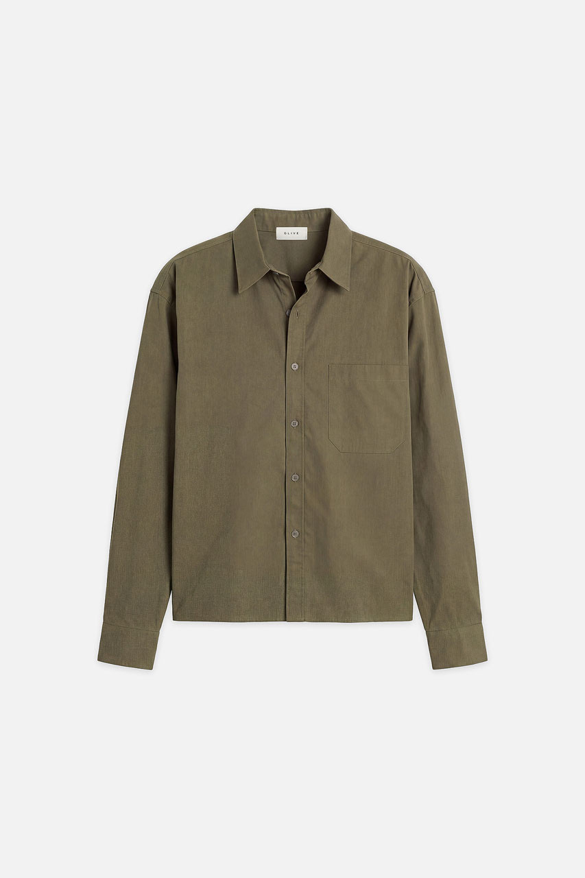 Menswear | Pop Crop Shirt, Khaki
