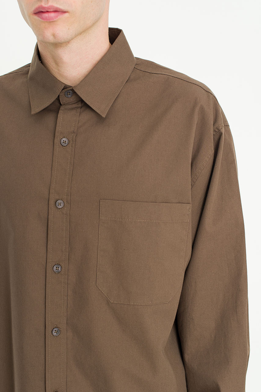 Menswear | Pop Crop Shirt, Brown
