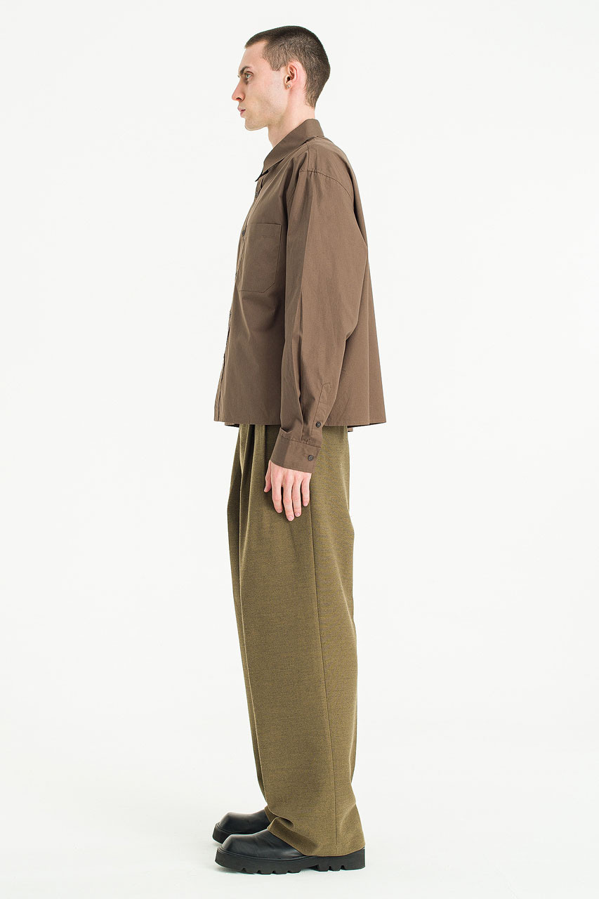 Menswear | Pop Crop Shirt, Brown