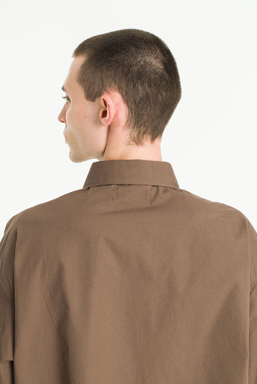 Menswear | Pop Crop Shirt, Brown
