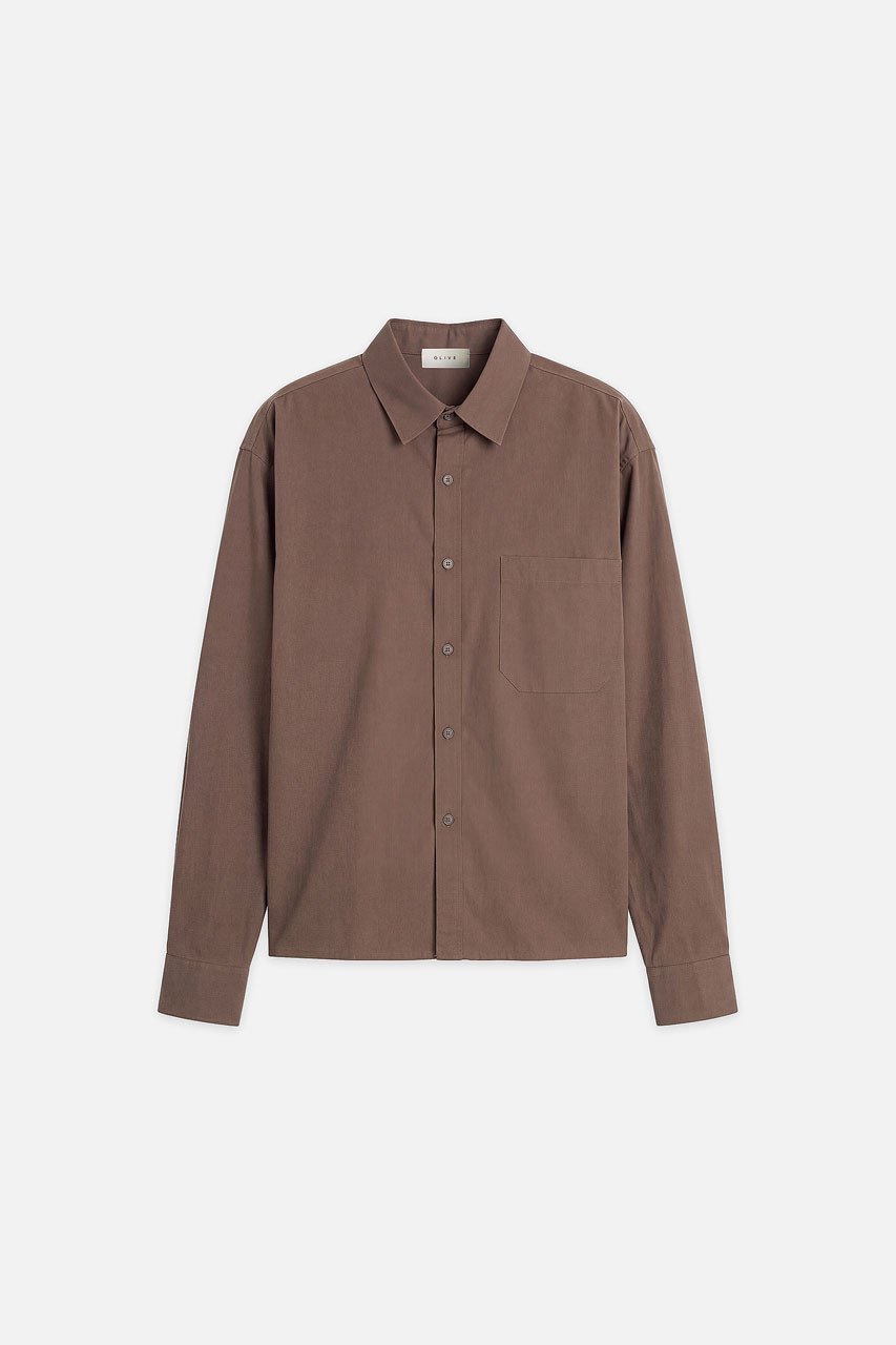 Menswear | Pop Crop Shirt, Brown