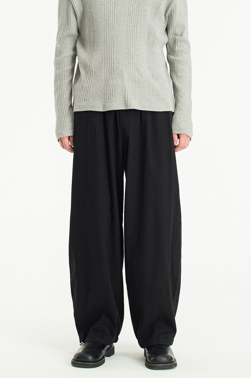 Menswear | Wide Banding Pants, Black