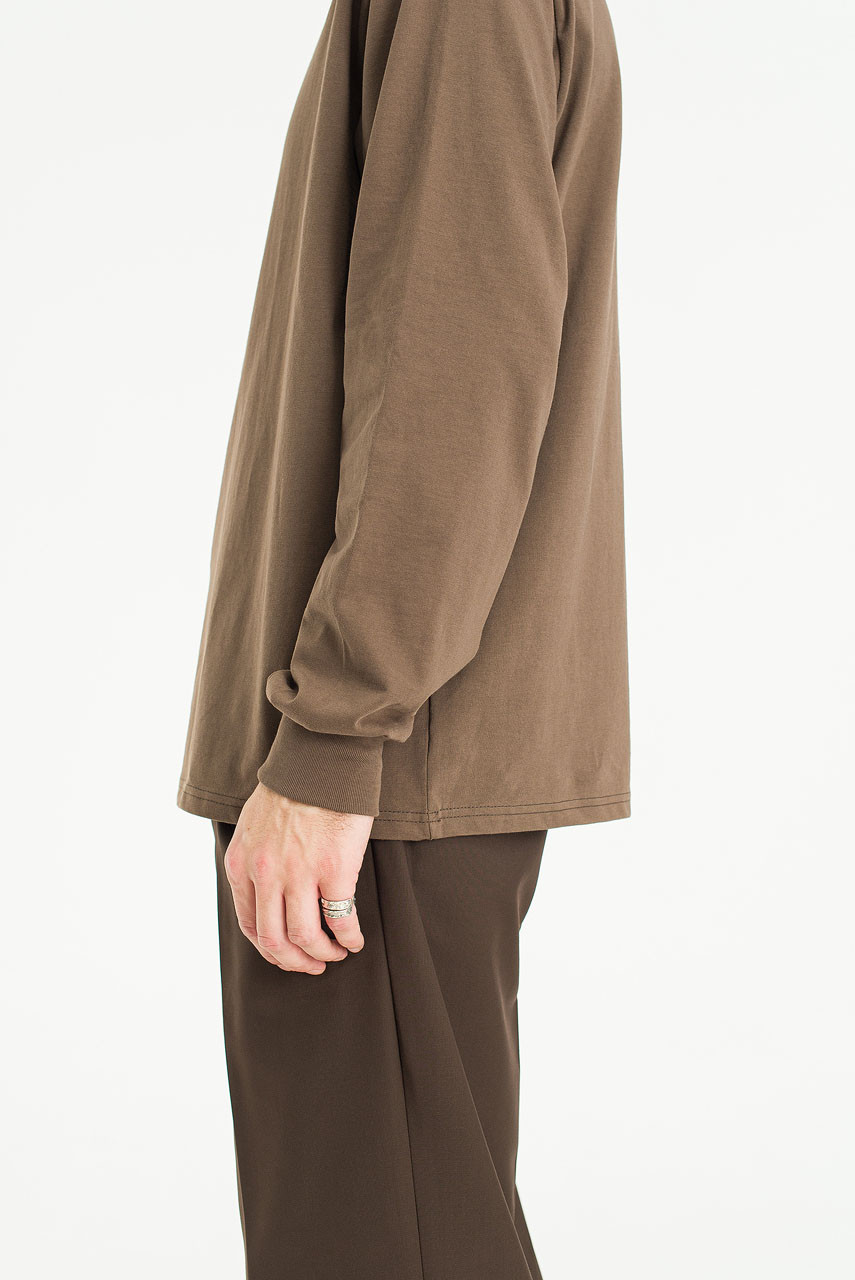 Menswear | Pop Mock-Neck Tee, Mocha