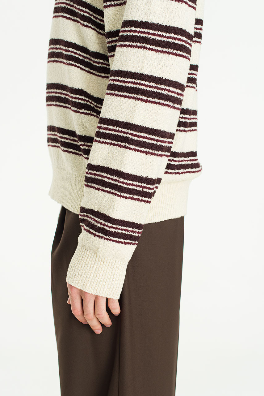 Menswear | Boucle Rugby Knit, Ivory