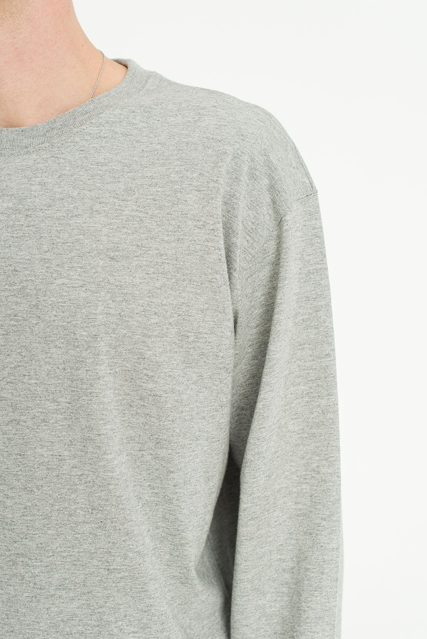 Menswear | Cropped Long-Sleeve Tee, Grey