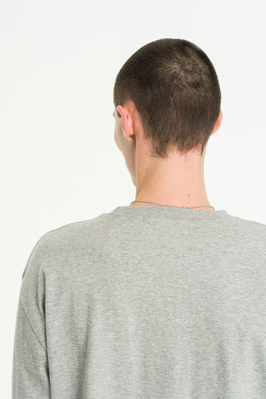 Menswear | Cropped Long-Sleeve Tee, Grey