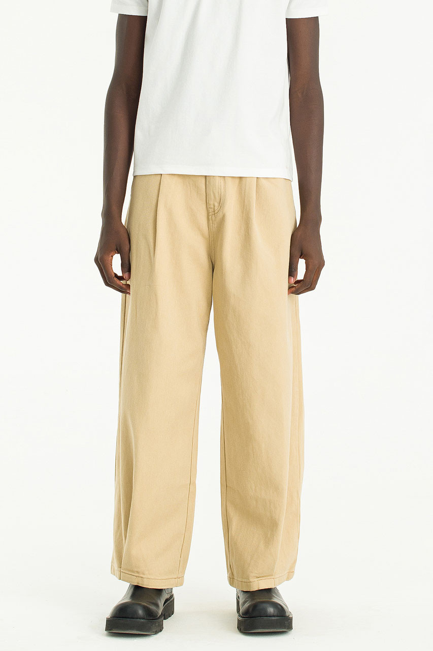 Menswear | Wide Pants, Beige