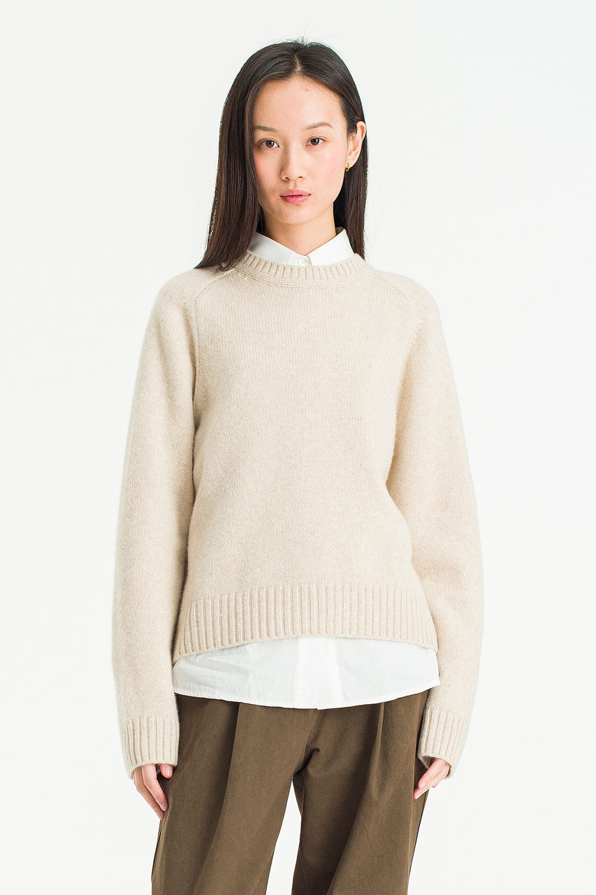 Silent Wool Knit, Oat