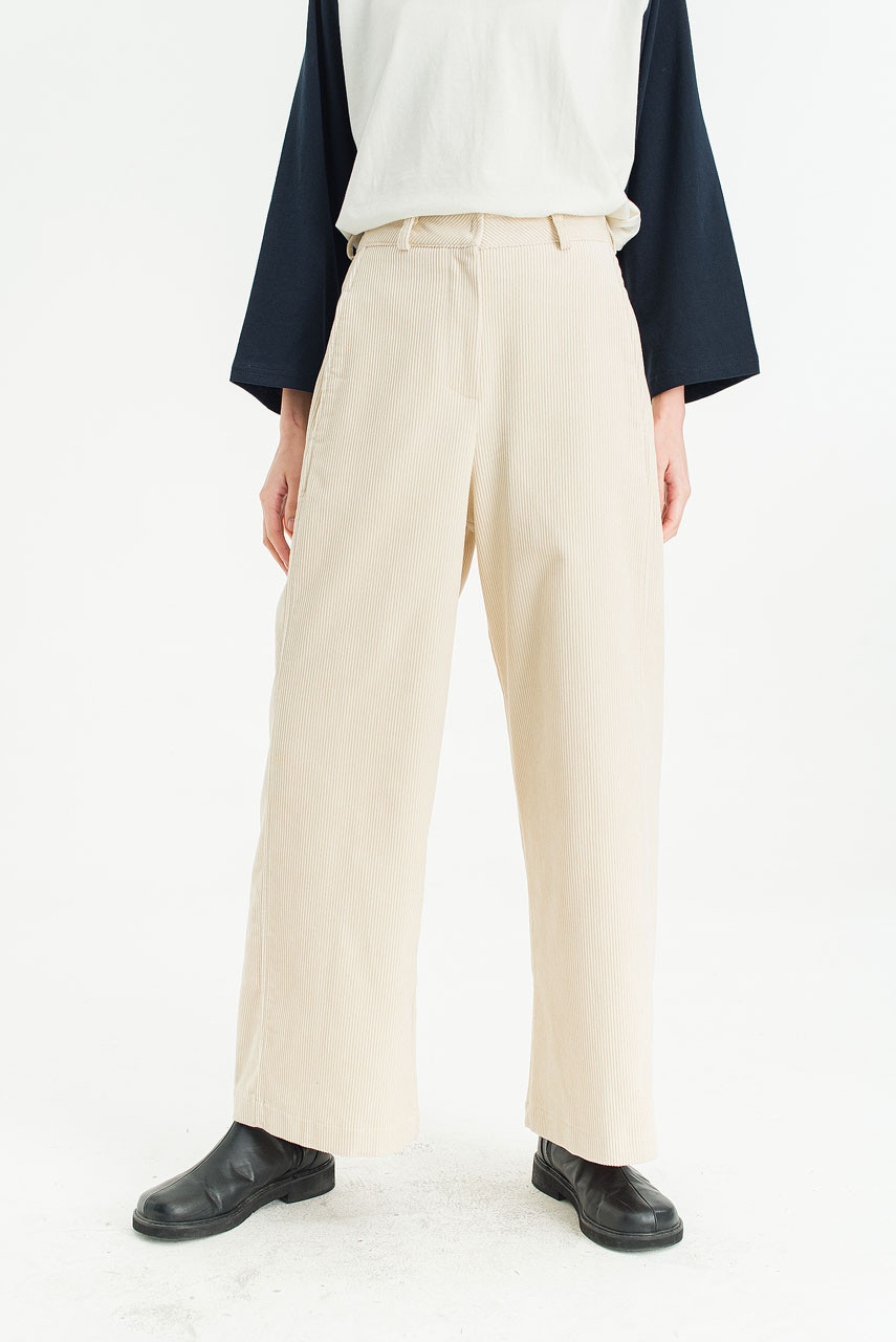 Herringbone Vijo Pants, Ivory