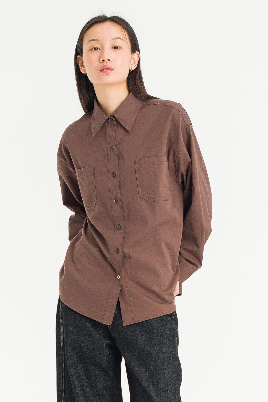 Terra Cotton Shirt, Brown