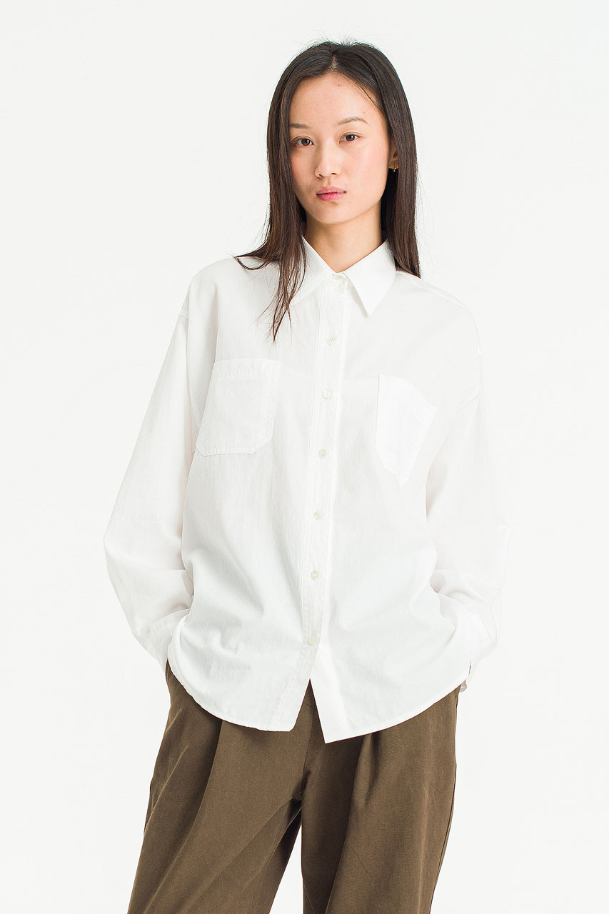 Terra Cotton Shirt, Ivory