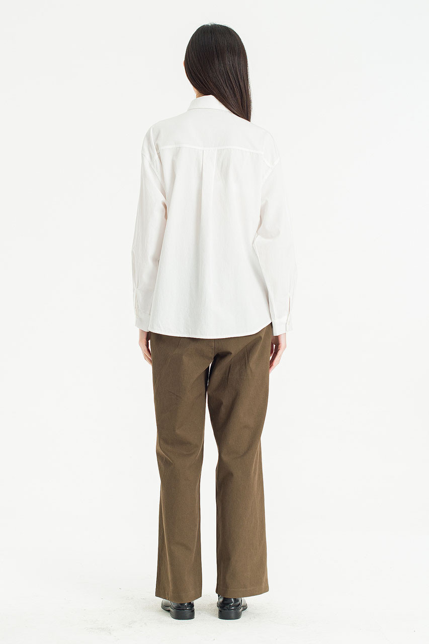 Terra Cotton Shirt, Ivory
