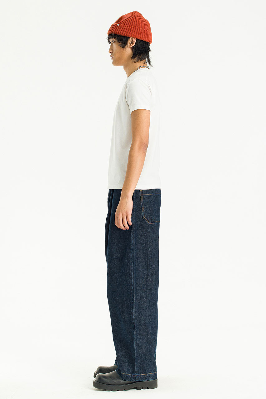 Menswear | One-Tuck Jeans, Dark Blue