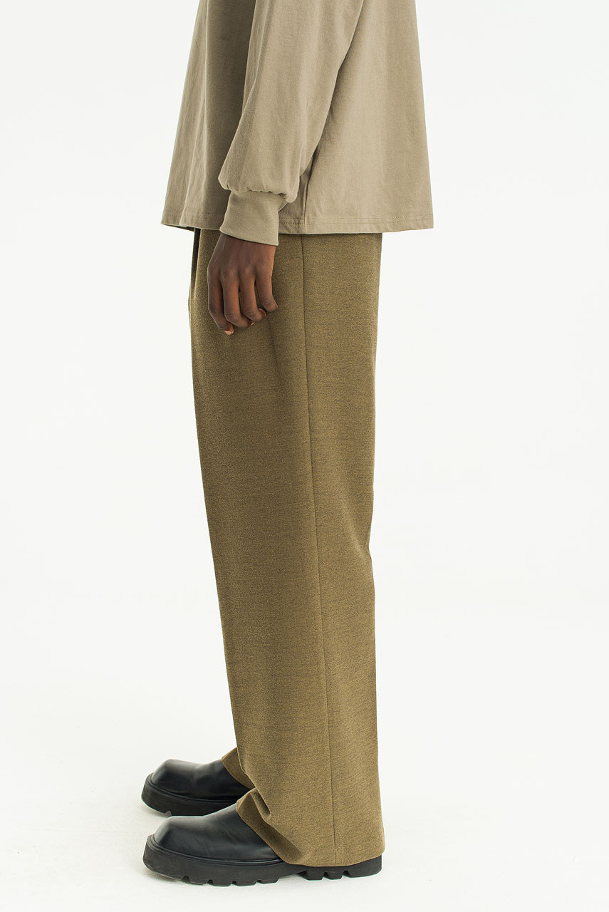 Menswear | Wool Blend Slacks, Beige