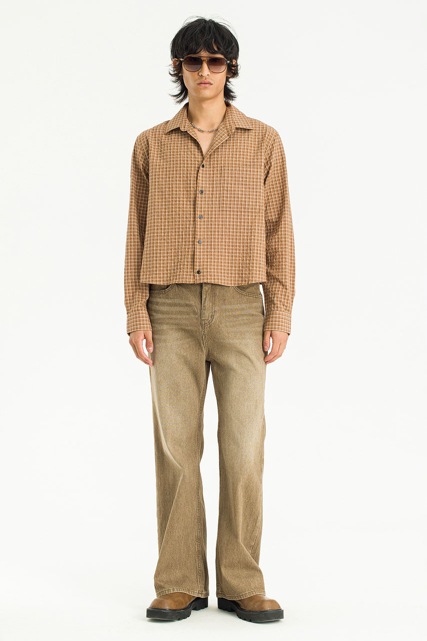 Menswear | Country Crop Shirt, Orange