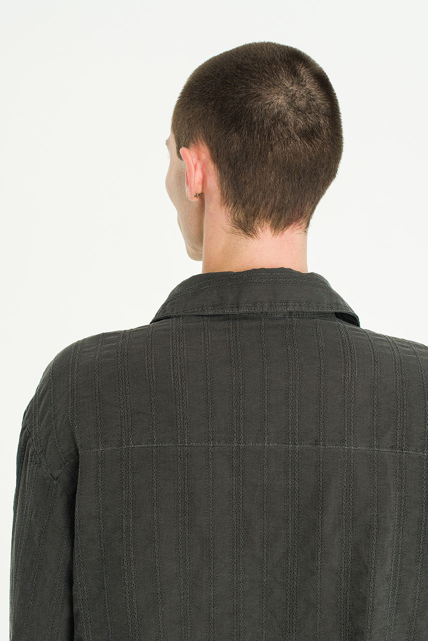 Menswear | Stray Crop Shirt, Charcoal