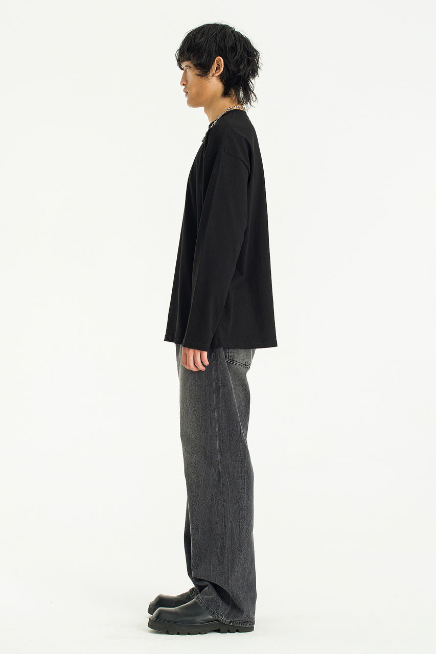 Menswear | Soft Long Sleeve Tee, Black