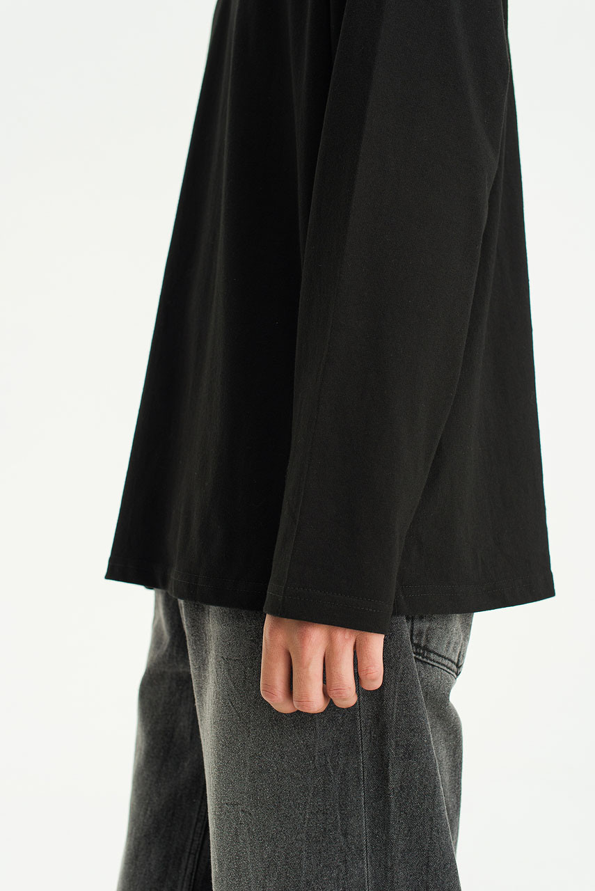 Menswear | Soft Long Sleeve Tee, Black