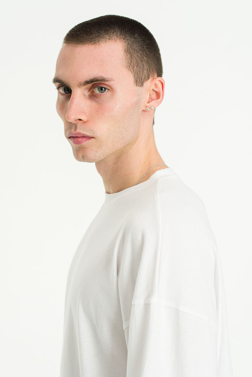 Menswear | Soft Long Sleeve Tee, White