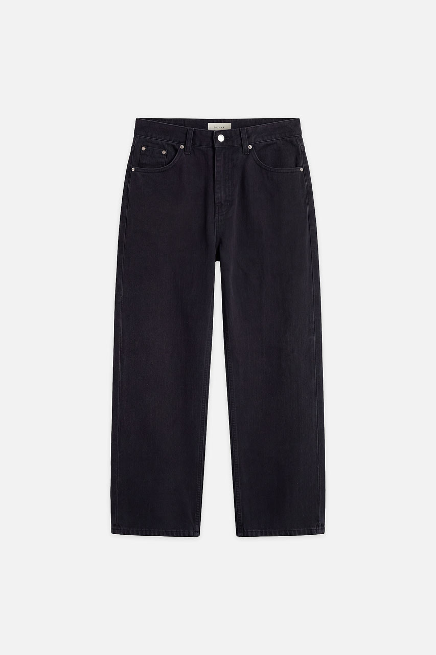 Menswear | Washed Cotton Pants, Black