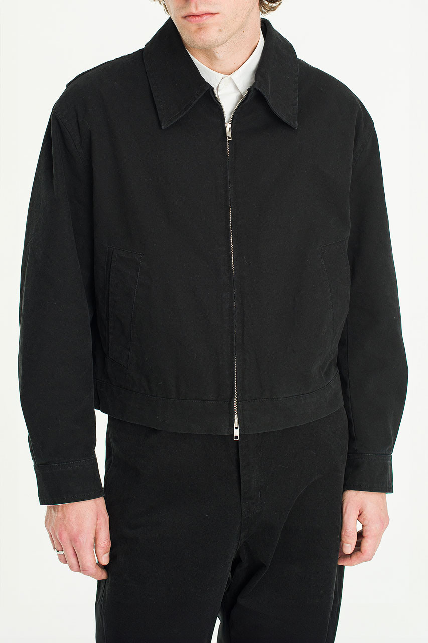 Menswear | Cropped Mechanic Jacket, Black