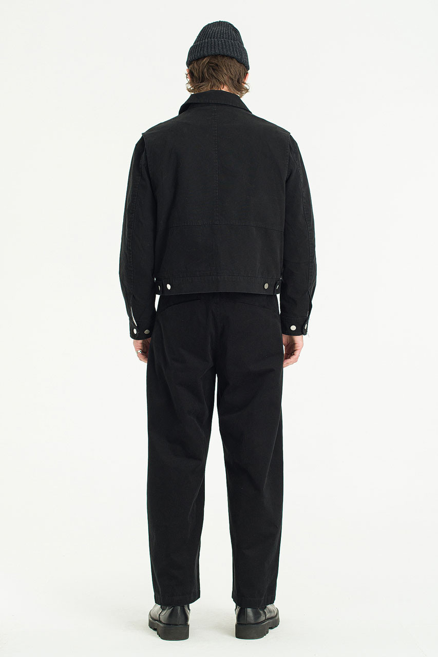 Menswear | Cropped Mechanic Jacket, Black