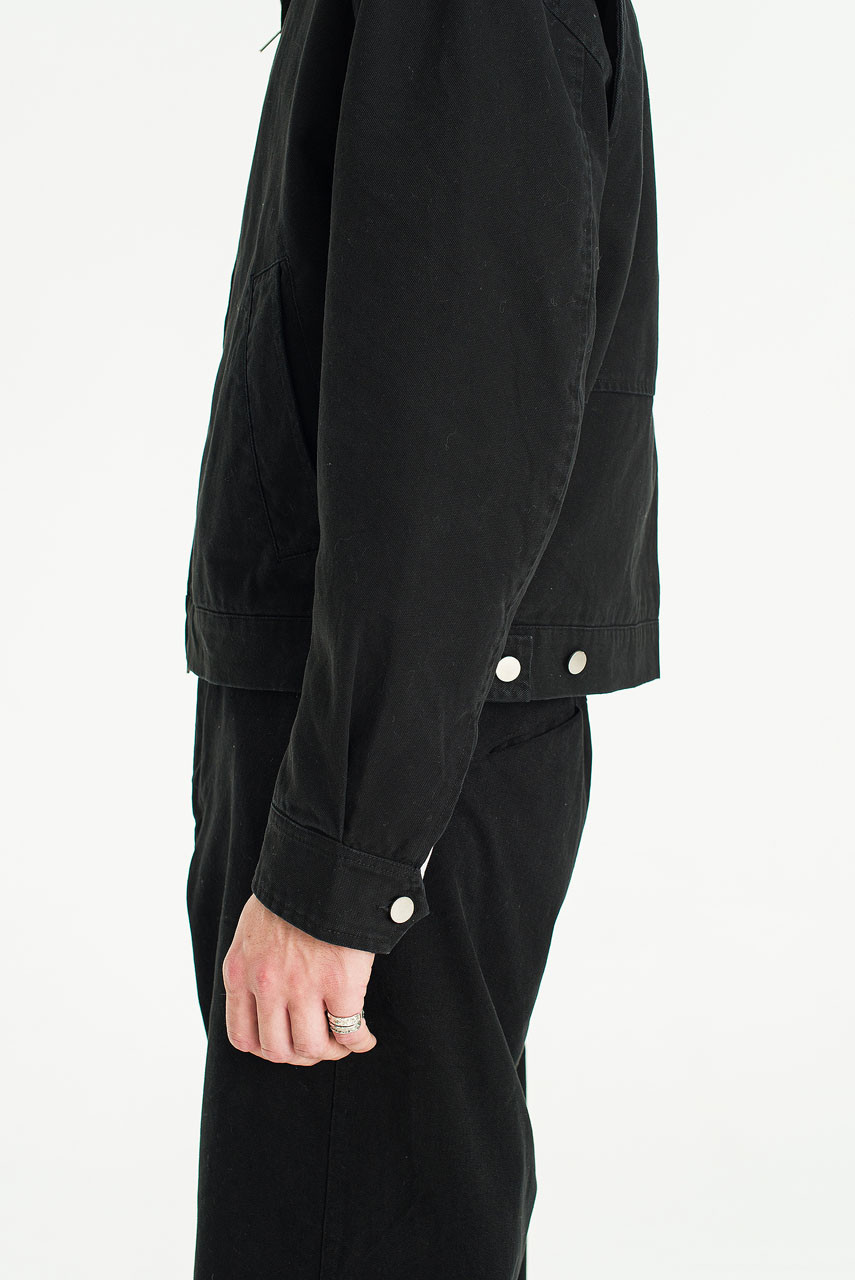 Menswear | Cropped Mechanic Jacket, Black