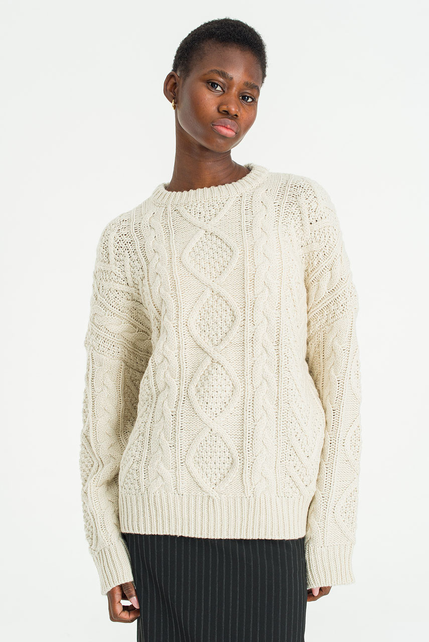 Shadow Cable Jumper, Ivory