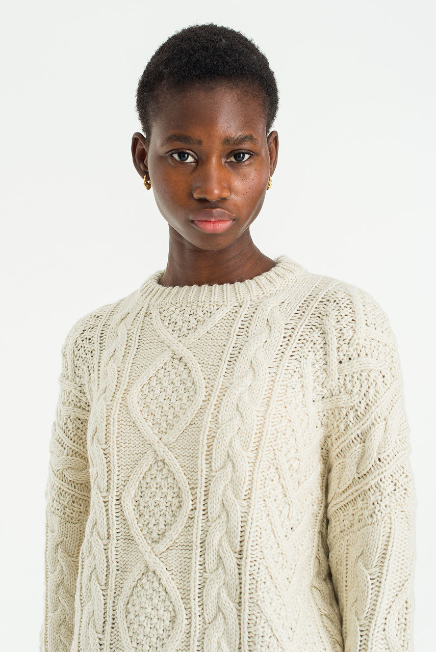 Shadow Cable Jumper, Ivory