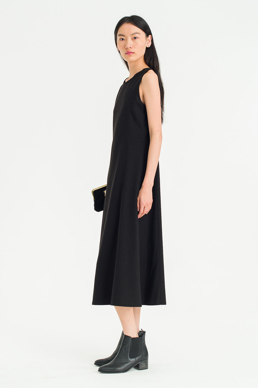 Shape Mid Length Dress, Black