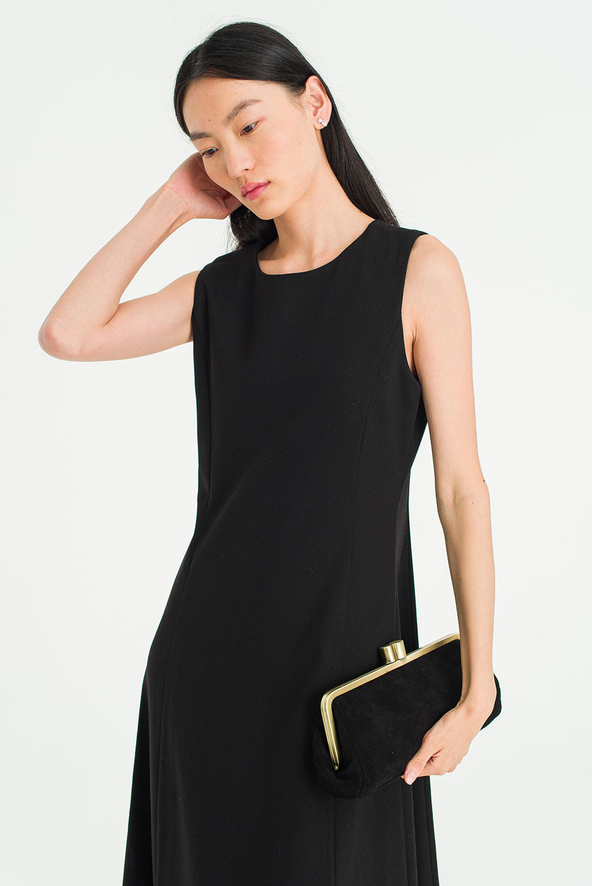 Shape Mid Length Dress, Black