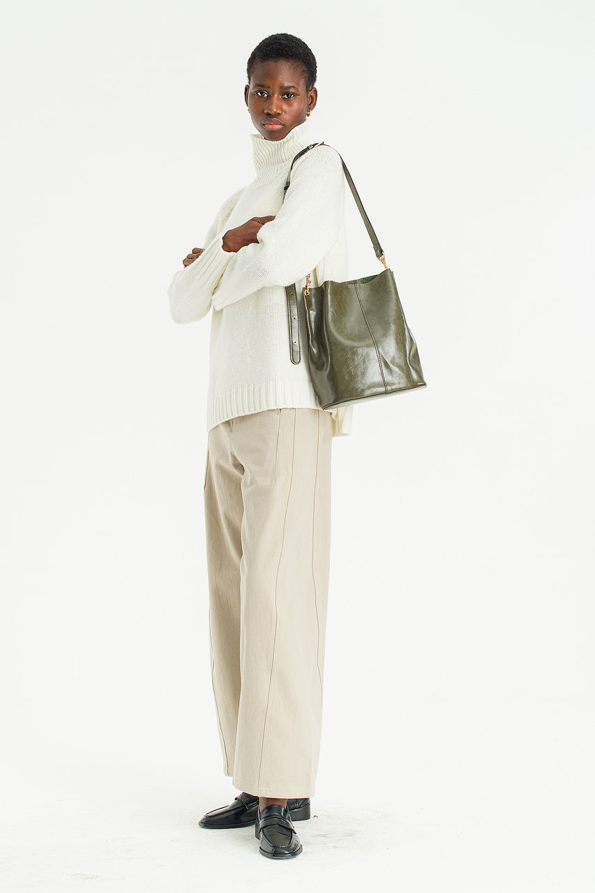 Lavender Cotton Pants, Beige