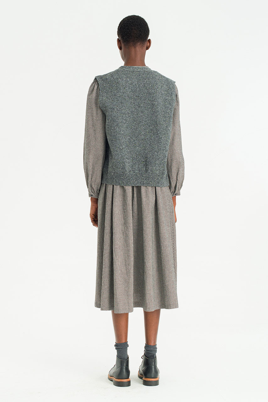 Nelle Knit Vest, Charcoal