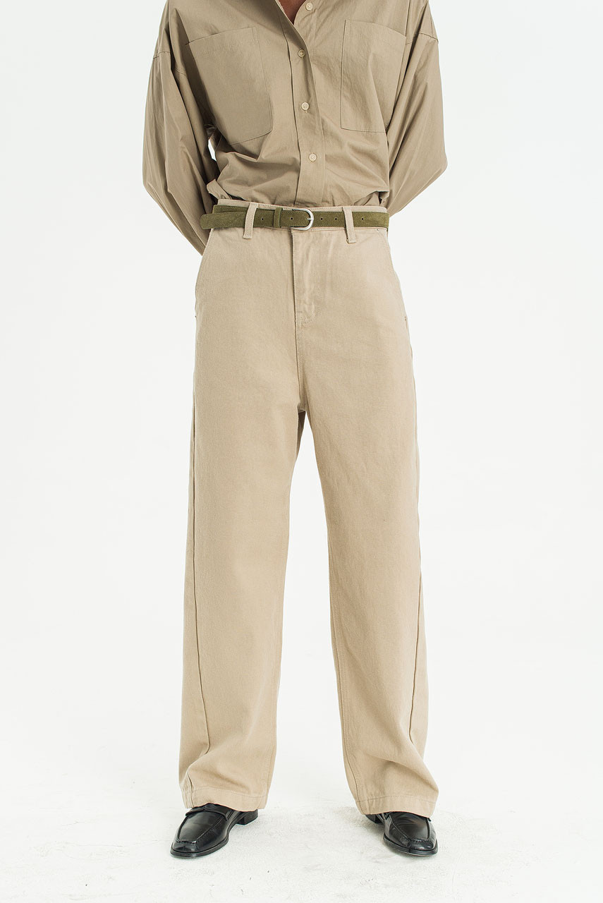 Meadow Cotton Pants, Beige