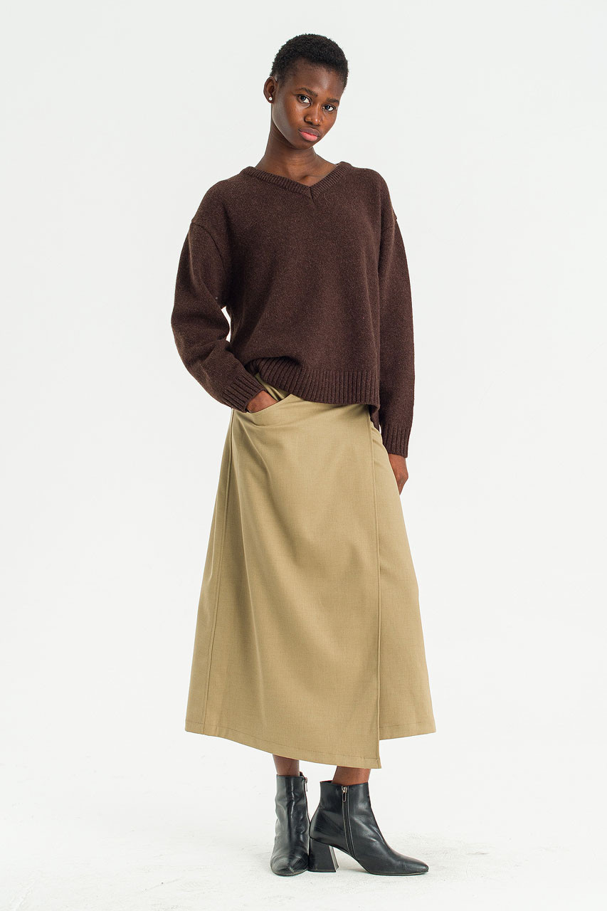 新品　BRIEFING WS SUMMER BASIC SKIRT ベージュS Via Wrap Skirt, Beige