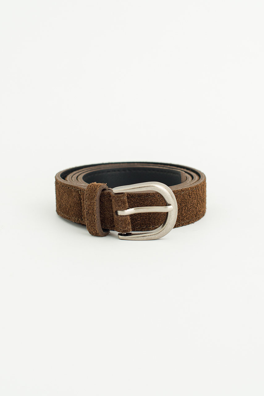 Pavo Suede Belt, Brown