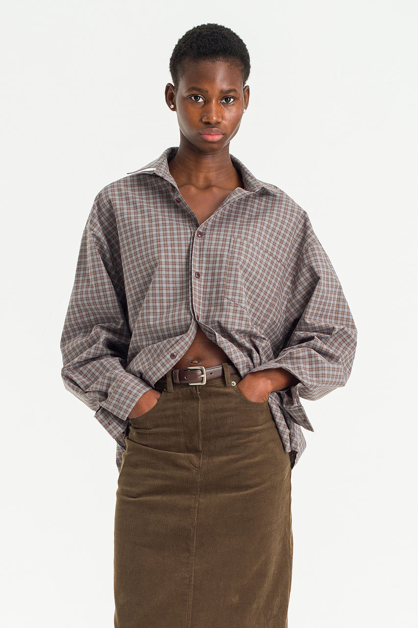Loam Check Shirt, Brown
