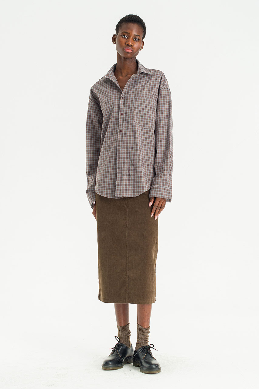 Loam Check Shirt, Brown